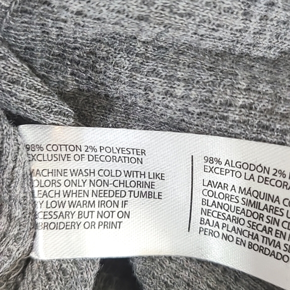 *NWT* U.S. POLO ASSN. Men's Gray Long Sleeve Shirt w/Blue Logo, size Small - Picture 8 of 8